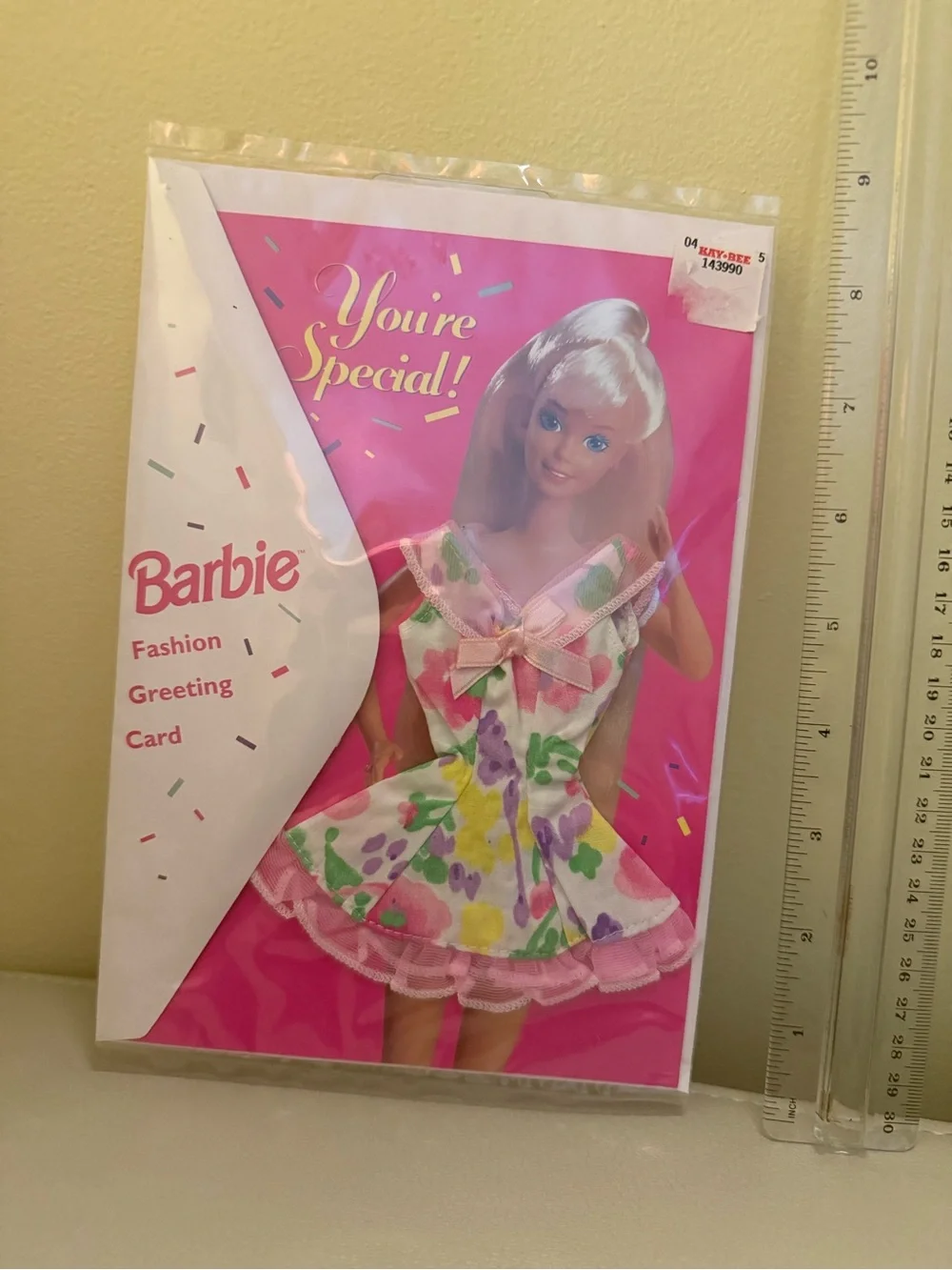 Mattel Barbie Pink 'You're Special' Fashion Greeting Card